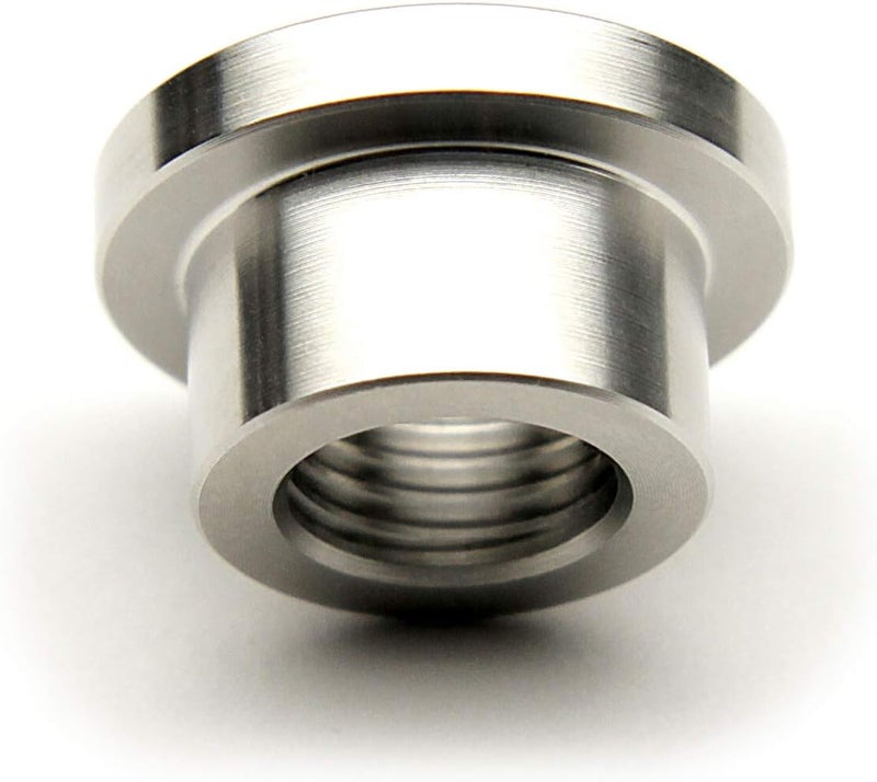 AdaptorMount 1/4" NPT Stainless Steel 304 Female Threaded Stepped Weld Bung Mounting Fitting (OD 0.7") with Top Head (OD 1.0") - Image 1